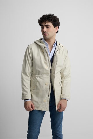 Parka con cappuccio - Beige