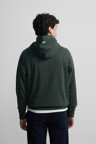 Felpa con cappuccio - Verde