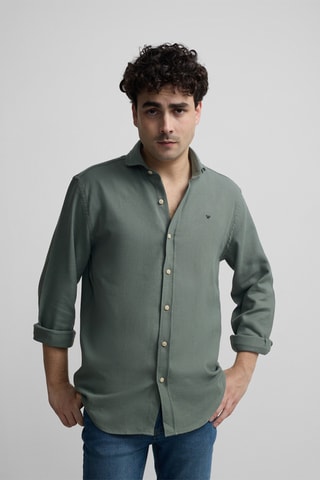 Camicia slim - Verde