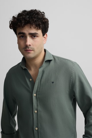 Camicia slim - Verde