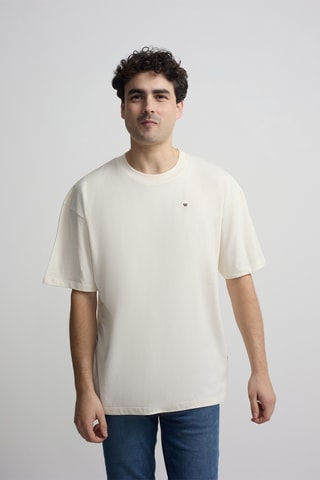 T-shirt relaxed - Beige