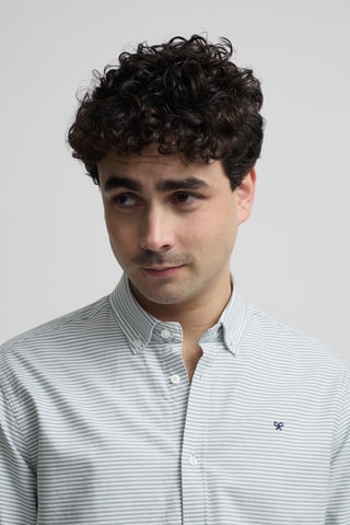 Camicia slim - Verde