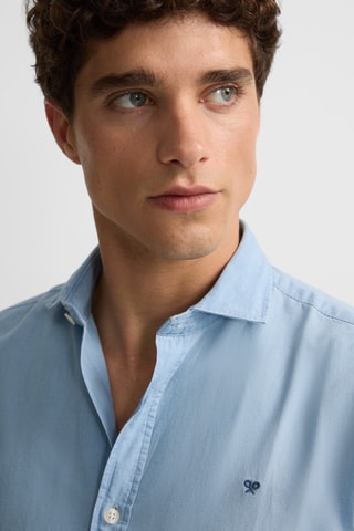 Camicia slim - Blu