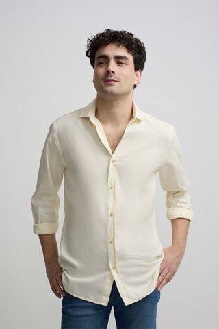 Camicia slim - Giallo