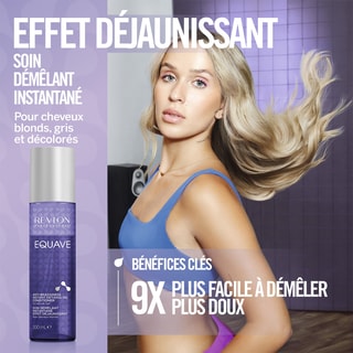 Soin démêlant & anti-jaunissement - Equave - Cheveux blonds, blancs ou méchés - 200 ml