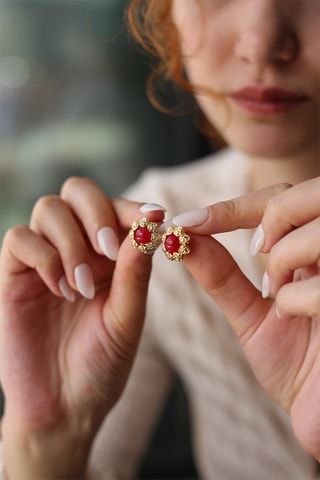 Dormilonas - Chapado en oro amarillo y coral