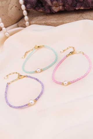 Pulsera - Violeta y rosa