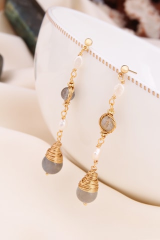 Pendientes - Labradoritas