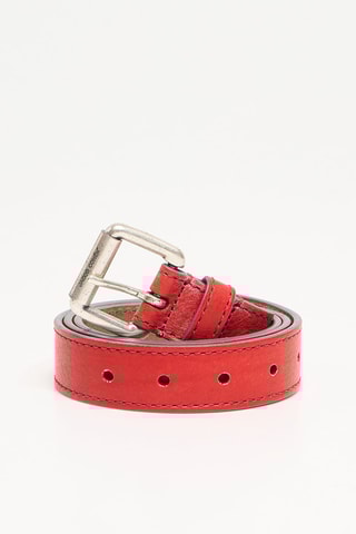 Ceinture en cuir - Rouge