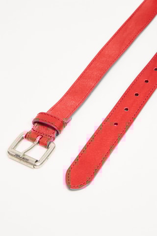 Ceinture en cuir - Rouge