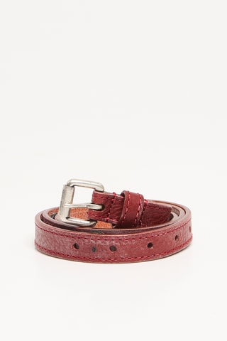 Ceinture en cuir - Rouge
