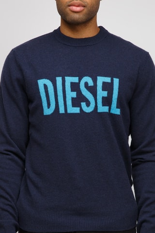 Pull en laine et cachemire - Bleu marine