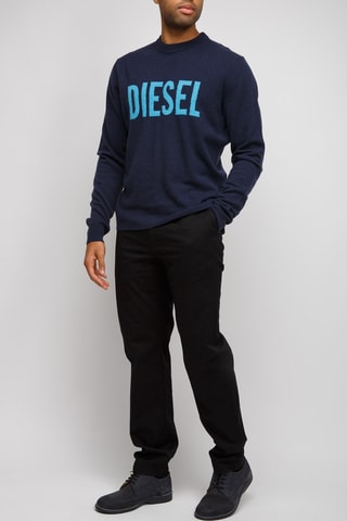 Pull en laine et cachemire - Bleu marine