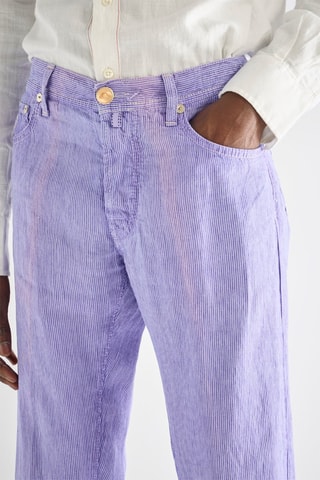 Pantalon en lin - Lilas