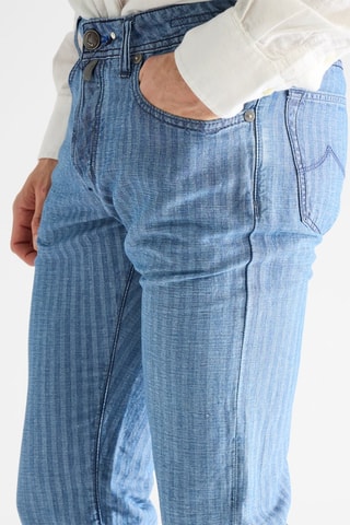 Pantalon en lin - Bleu clair