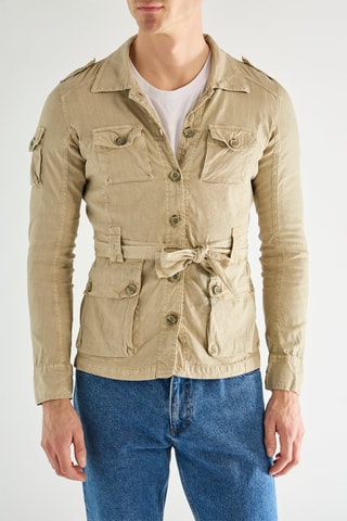 Saharienne en lin - Beige