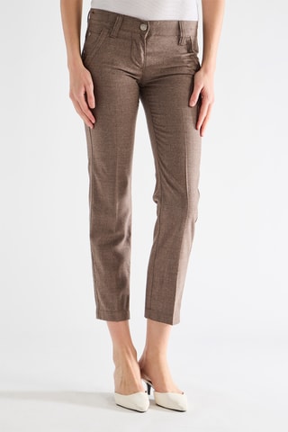 Pantalon en laine - Marron