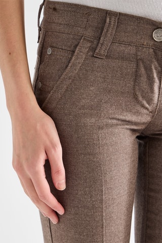 Pantalon en laine - Marron
