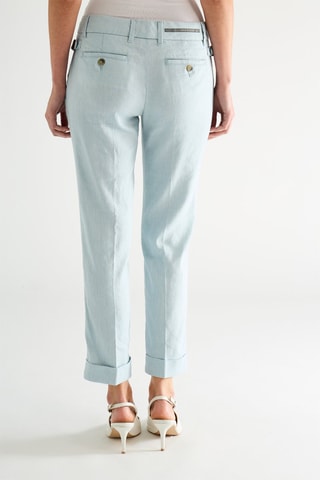 Pantalon en lin - Bleu clair