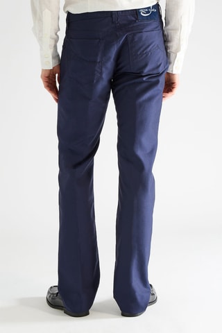 Pantalon en laine - Bleu marine