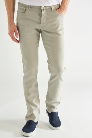 Pantalon en lin - Vert clair