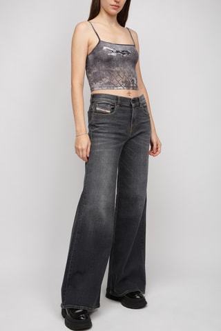 Crop top - Gris foncé
