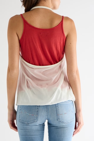 Top 2 en 1 - Blanc et rouge