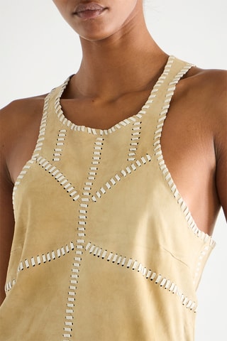 Top sans manches - Beige
