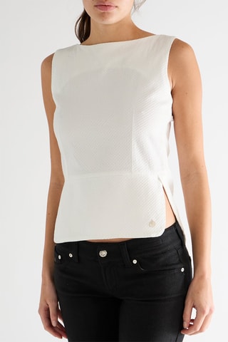 Top sans manches - Blanc