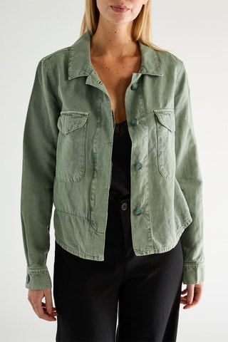 Chemise en lin - Vert kaki