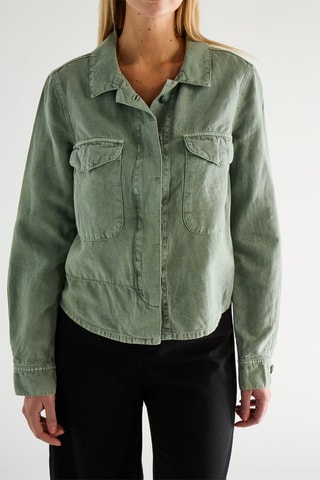 Chemise en lin - Vert kaki