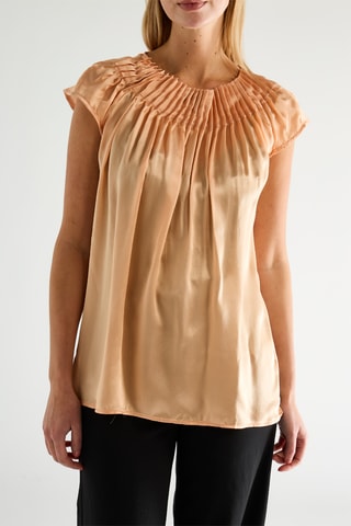 T-shirt en soie - Beige