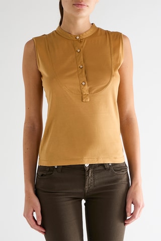 T-shirt sans manches - Moutarde