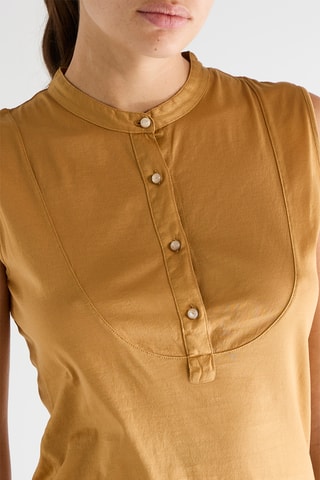 T-shirt sans manches - Moutarde