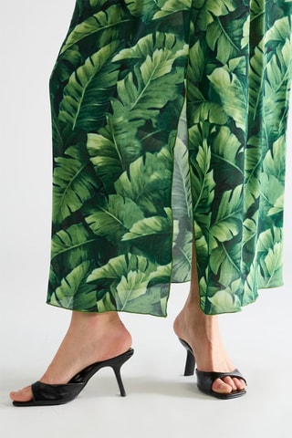 Jupe longue en soie - Vert