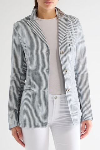 Blazer en lin - Bleu