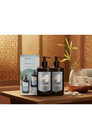 Coffret shampoing & après-shampoing réparateur - Biotine - Cheveux secs & abîmés - 2 x 400 ml