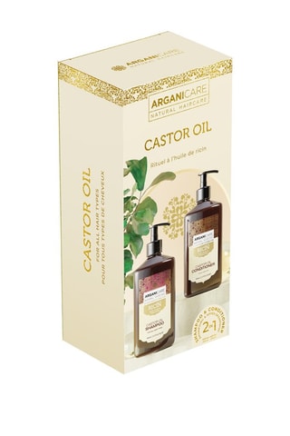 Coffret shampoing & après-shampoing accélérateur de croissance - Huile de ricin - 2 x 400 ml