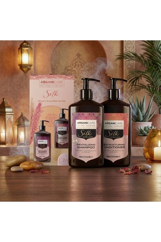 Coffret shampoing & après-shampoing lissant & brillance - Protéine de soie -  Cheveux secs & abîmés - 2 x 400 ml