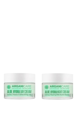 Crème de jour hydratante et crème de nuit nourrissante Aloe Hydra - Tout type de peaux - 2 x 50 ml