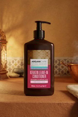 Crème de soin sans rinçage à la kératine - Cheveux bouclés - 400 ml