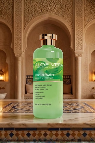 Eau micellaire revitalisante aux extraits d'aloe vera - Peaux sèches - 500 ml