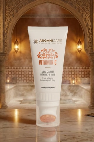 Nettoyant & exfoliant avec brosse - Vitamine C - Visage - 150 ml