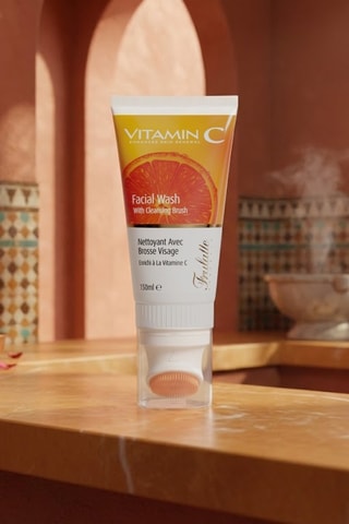 Nettoyant avec brosse - Vitamine C - Visage - 150 ml