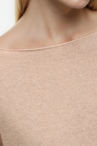 Maglia in cashmere - Beige melange