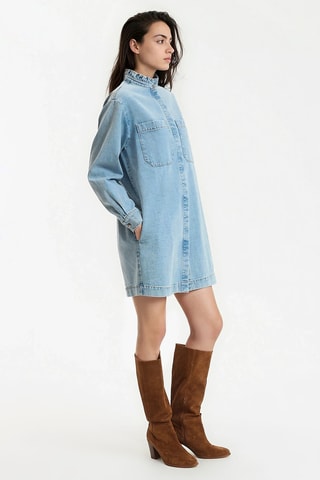 Robe chemise en jean - Ciel