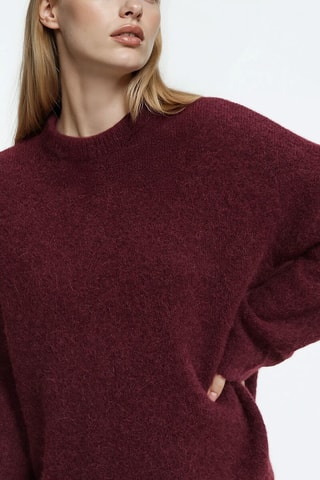 Maglia in alpaca Lyne - Bordeaux