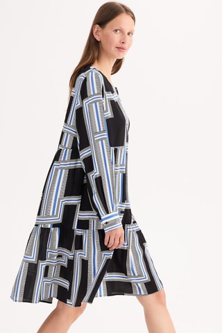 Robe patineuse - Noir et écru