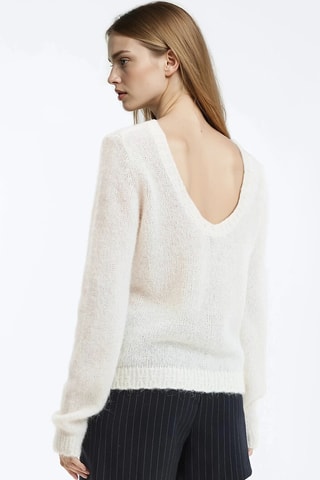 Maglia in lana e alpaca - Ecrù