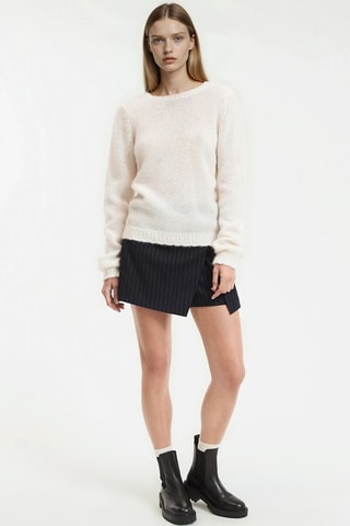 Maglia in lana e alpaca - Ecrù